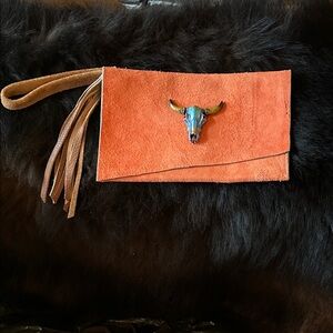 Western Suede Clutch